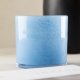 VENTURE DESIGN Glora Kerzenständer, rund – hellblaues Glas (12x12H)