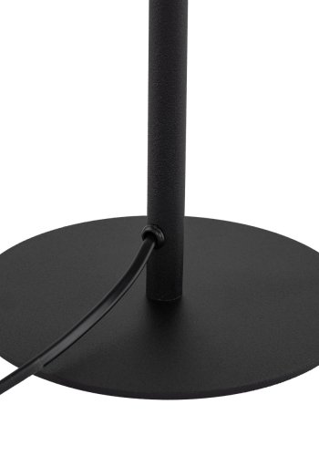 TK Harmony bordlampe - natur jute og sort metal