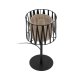 TK Harmony bordlampe - natur jute og sort metal