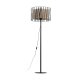 TK Harmony gulvlampe - natur jute og sort metal