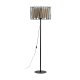 TK Harmony gulvlampe - natur jute og sort metal