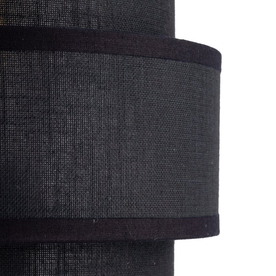 TK Calisto bordlampe - sort stof og sort stl