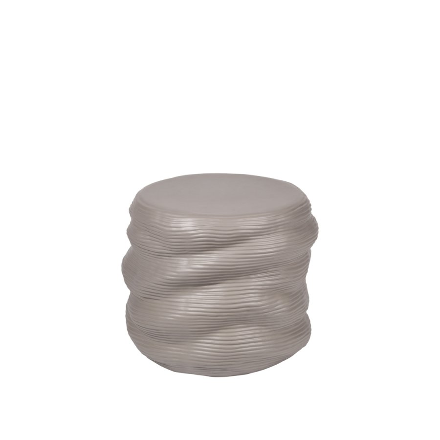 BROSTE COPENHAGEN Sidebord av lerty, rundt - soppgr steinty (44)