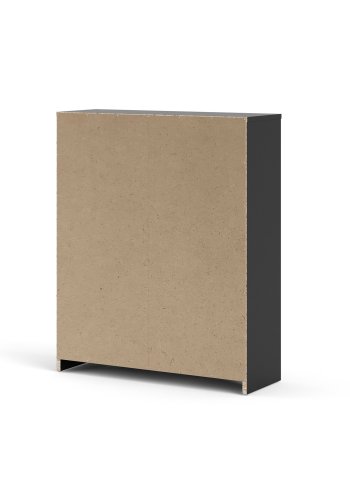 TVILUM Shoes skoskab, m. 2 klaplger med 2 rum - sort folie