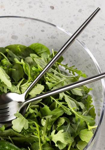 VENTURE DESIGN Active Salatbesteck - Silber Edelstahl (18+19cm)