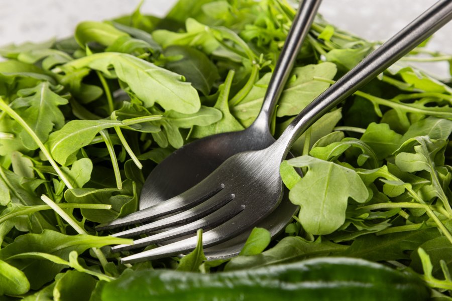 VENTURE DESIGN Active Salatbesteck - Silber Edelstahl (18+19cm)