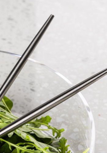 VENTURE DESIGN Active Salatbesteck - Silber Edelstahl (18+19cm)