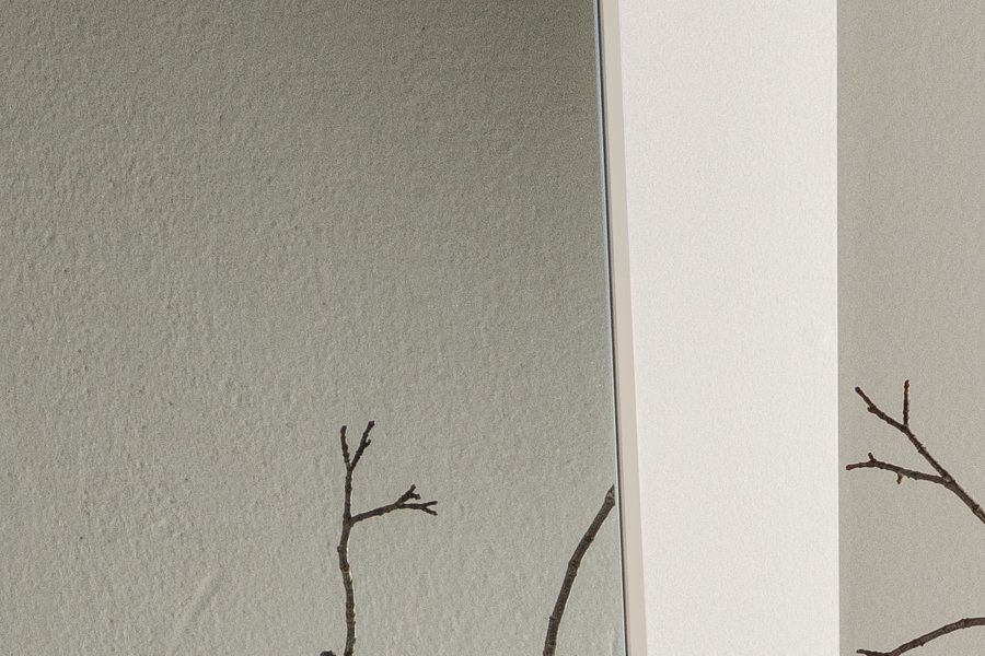 VENTURE DESIGN Orlando gulvspeil, rektangulrt - speilglass og beige aluminium (85x190)