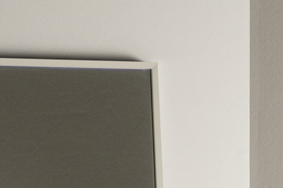 VENTURE DESIGN Orlando gulvspeil, rektangulrt - speilglass og beige aluminium (85x190)