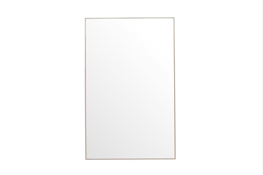 VENTURE DESIGN Orlando gulvspeil, rektangulrt - speilglass og beige aluminium (120x190)