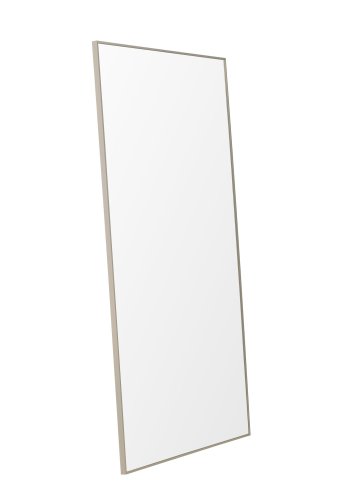 VENTURE DESIGN Orlando gulvspeil, rektangulrt - speilglass og beige aluminium (120x190)