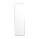 VENTURE DESIGN Orlando gulvspeil, rektangulrt - speilglass og beige aluminium (55x195)