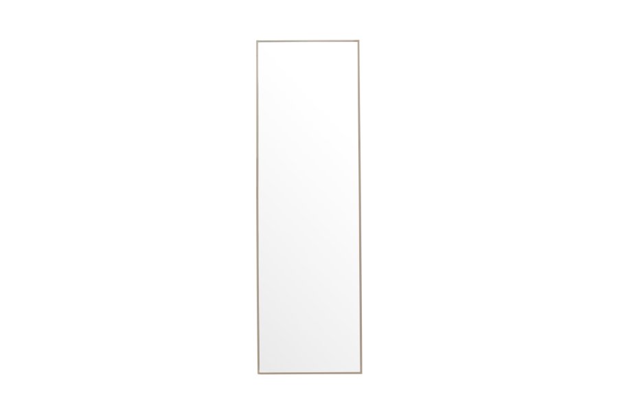 VENTURE DESIGN Orlando gulvspeil, rektangulrt - speilglass og beige aluminium (55x195)