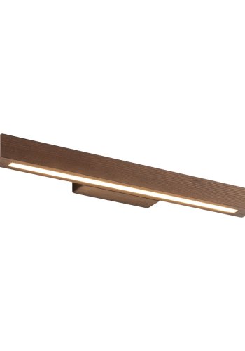 TK Teo LED-taklampe - valnttfarget tre og sort metall