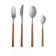 VENTURE DESIGN Jubilee bestikk - slv rustfritt stl og brun ABS (sett med 24)