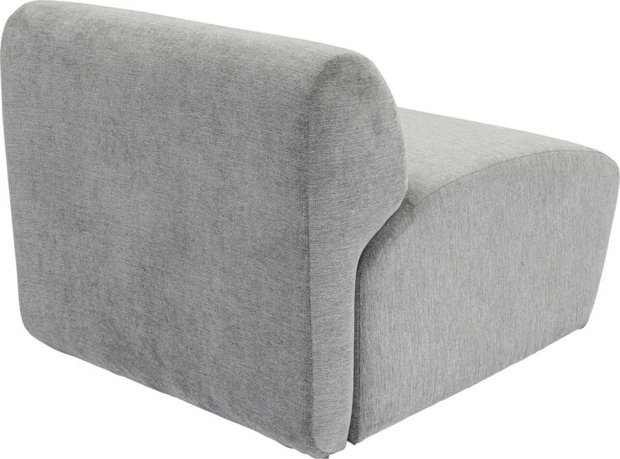 KARE DESIGN Lucca Middle Elements Grey modul, 76cm - gr stof og PVC