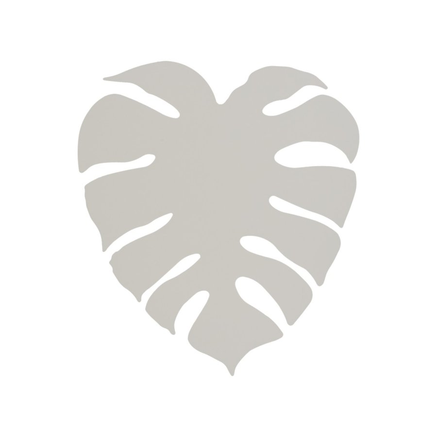 TK Monstera vegglampe - beige metall