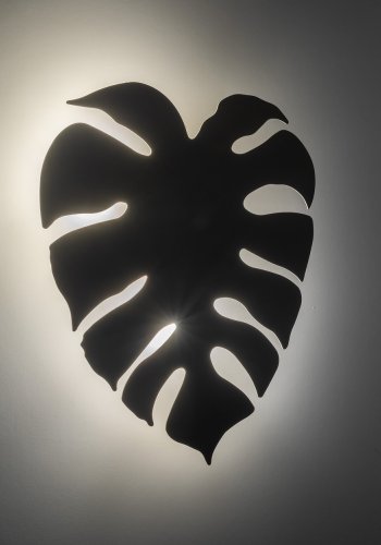 TK Monstera vegglampe - beige metall