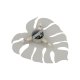 TK Monstera vegglampe - beige metall