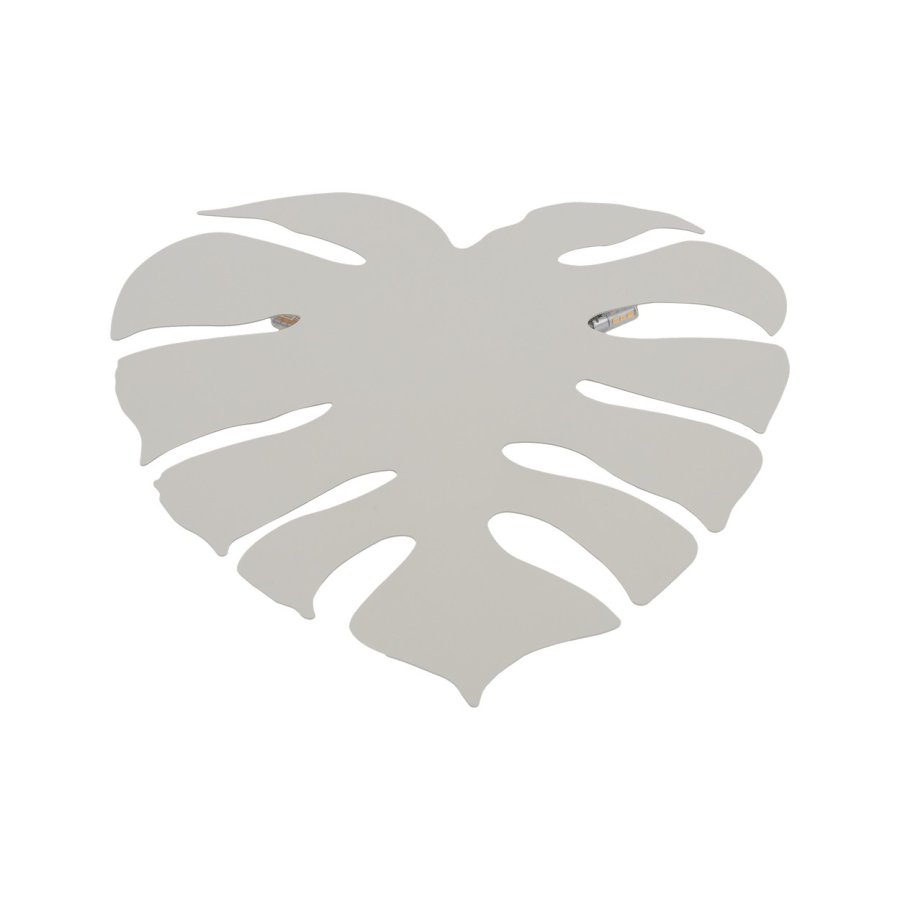 TK Monstera vegglampe - beige metall