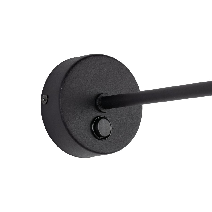 TK Calisto vglampe - hvid stof og sort metal