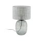 TK Melody bordlampe - grafittstoff og grafittglass