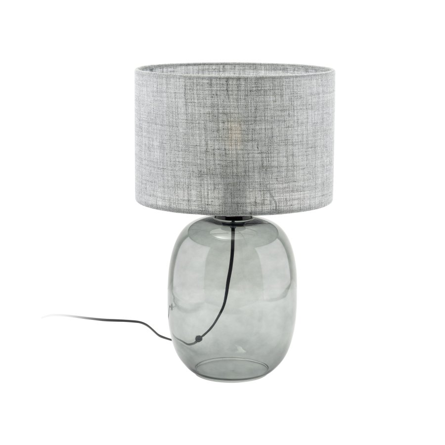 TK Melody bordlampe - grafittstoff og grafittglass