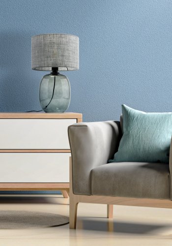 TK Melody bordlampe - grafittstoff og grafittglass