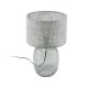 TK Melody bordlampe - grafittstoff og grafittglass
