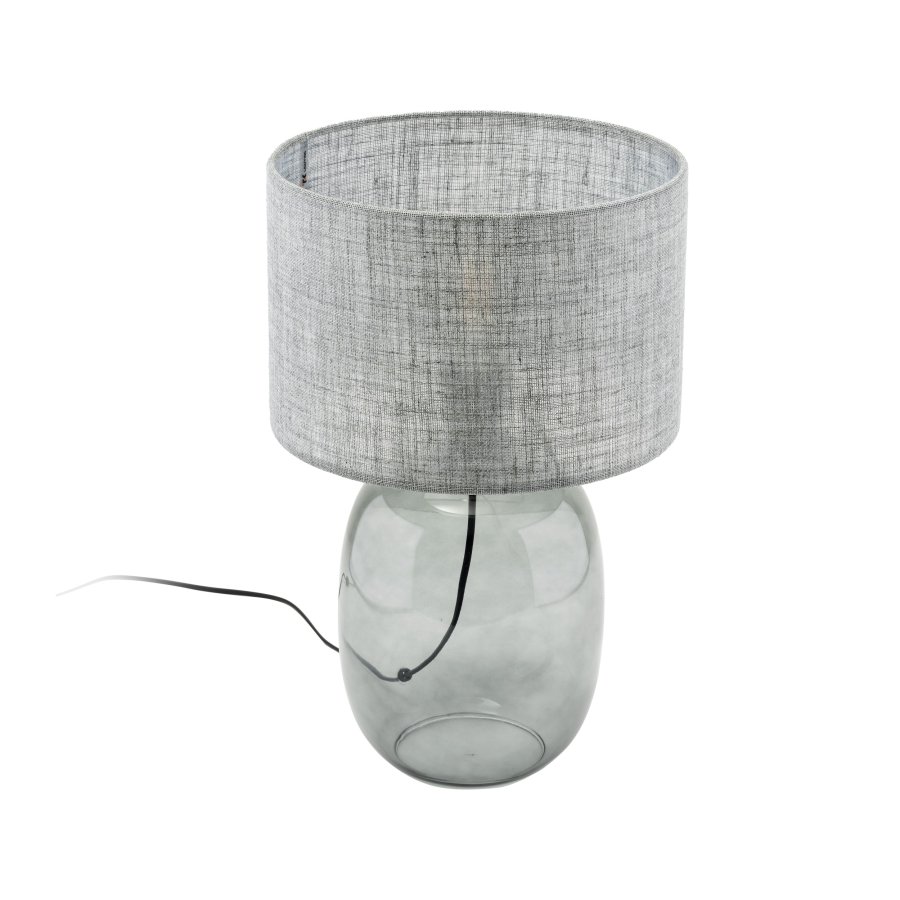 TK Melody bordlampe - grafittstoff og grafittglass