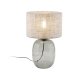 TK Melody bordlampe - grafittstoff og grafittglass