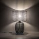 TK Melody bordlampe - grafittstoff og grafittglass