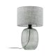 TK Melody bordlampe - grafittstoff og grafittglass