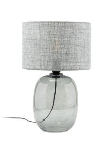 TK Melody bordlampe - grafittstoff og grafittglass