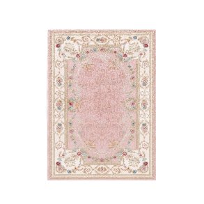 ELS1800 Hall gulvt�ppe, m. m�nster, rektangul�r - multifarvet fl�jl stof (80x150)