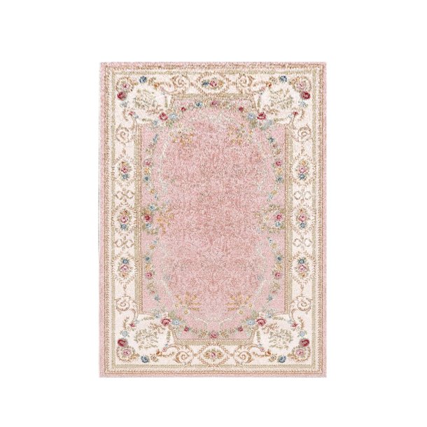 ELS1800 Hall gulvt�ppe, m. m�nster, rektangul�r - multifarvet fl�jl stof (80x150)
