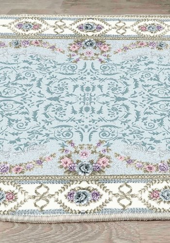 TEPPI ELS1800 gulvtppe, m. mnster, rektangulr - multifarvet fljl stof (180x280)