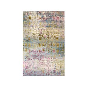 TEPPI ELS1895 teppe, med mnster, rektangulrt - flerfarget flyelsstoff (160x230)