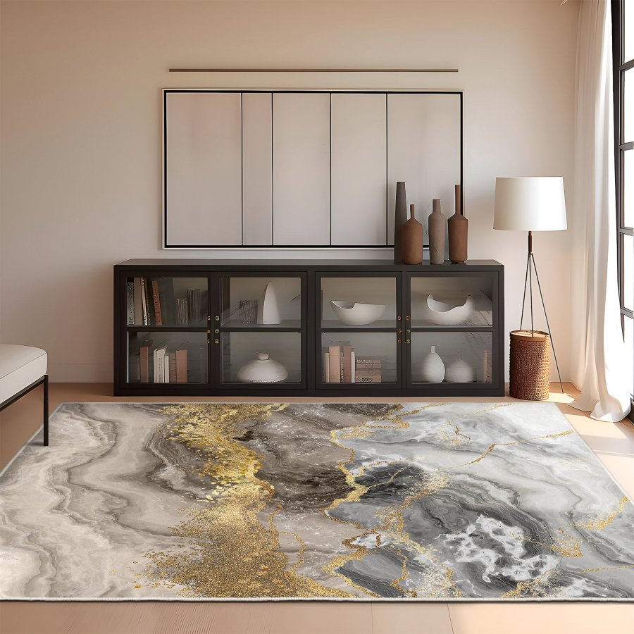 TEPPI Els2375 Hall gulvtppe, rektangulr - multifarvet fljl stof (80x200)