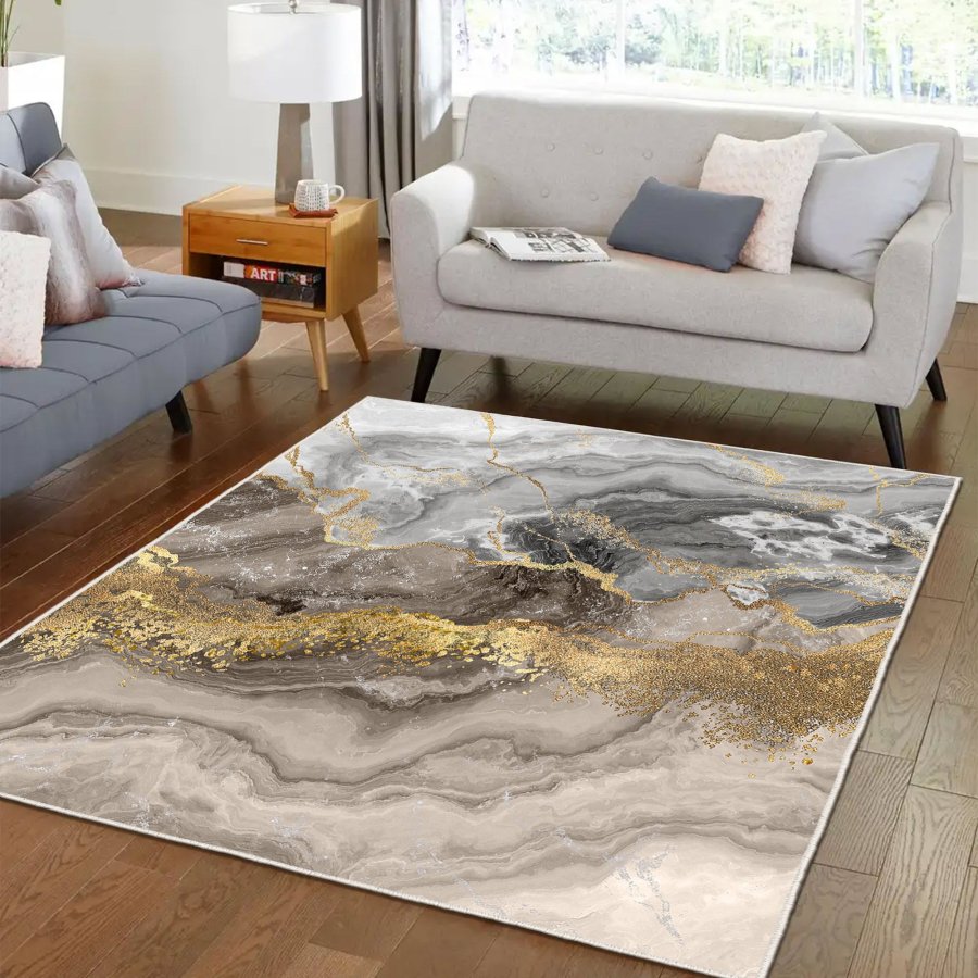 TEPPI Els2375 Hall gulvtppe, rektangulr - multifarvet fljl stof (80x200)