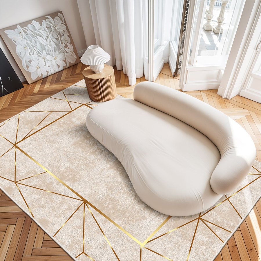 TEPPI Els2400 gulvtppe, rektangulr - multifarvet fljl stof (80x120)