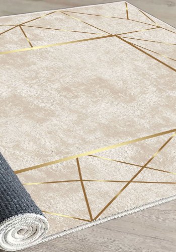 TEPPI ELS2400 gulvtppe, m. mnster, rektangulr - multifarvet fljl stof (160x230)