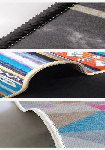 TEPPI Els2416 Hall-teppe, rektangulrt - flerfarget flyelsstoff (80x200)