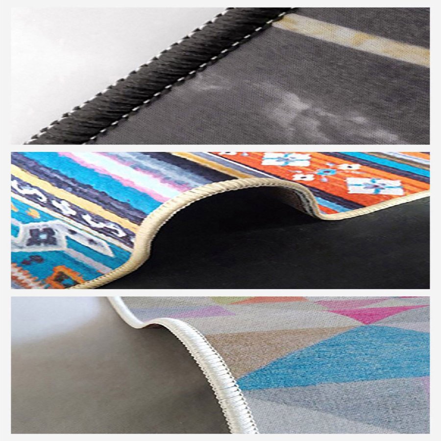 TEPPI Els2416 Hall-teppe, rektangulrt - flerfarget flyelsstoff (80x200)