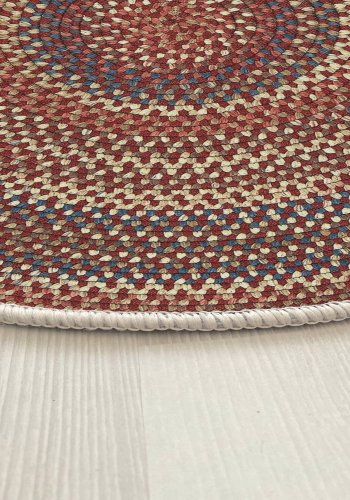 TEPPI WOOPAMUK504 gulvtppe, m. mnster, rund - multifarvet bomuld/polyester (180)