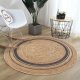 TEPPI WOOPAMUK510 teppe, rundt - naturlig bomull/polyester (120)