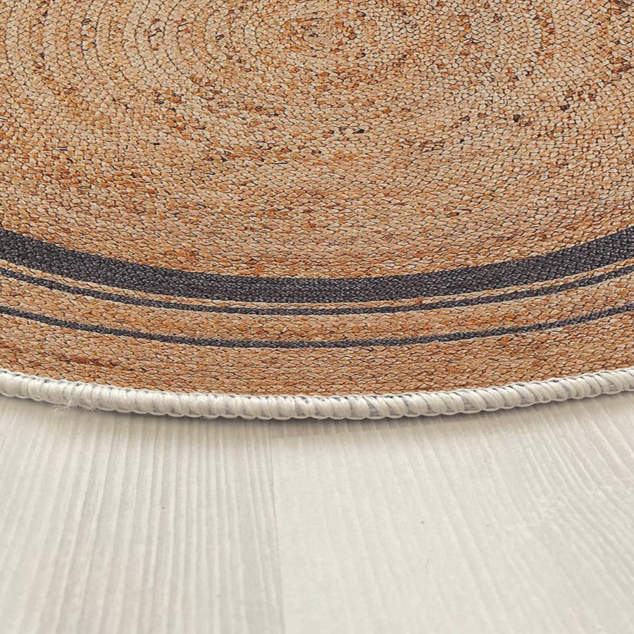 TEPPI WOOPAMUK510 teppe, rundt - naturlig bomull/polyester (120)