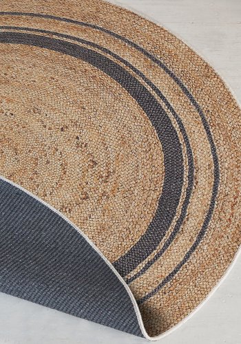 TEPPI WOOPAMUK510 teppe, rundt - naturlig bomull/polyester (120)