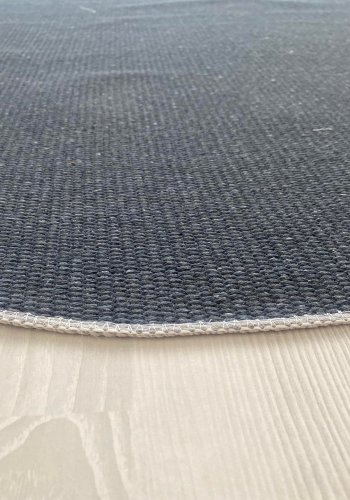 TEPPI Woopamuk521 gulvtppe, rund - creme bomuld og polyester (100x100)