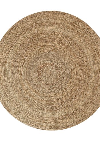 TEPPI WOOPAMUK521 gulvtppe, rund - natur bomuld/polyester (120)